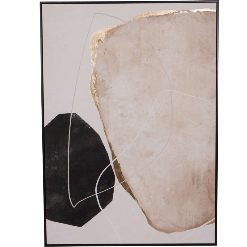 Obraz abstrakcyjny Chesham 120 × 80 cm w czarnej ramie
