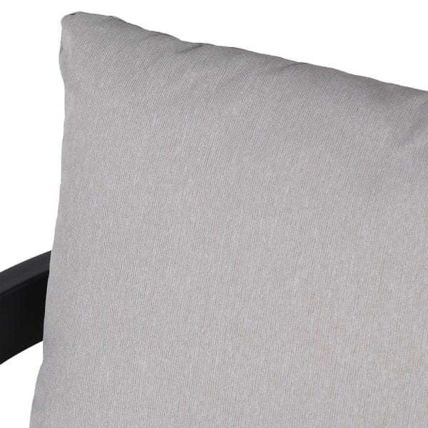 Krzesło Trafalgar 83 cm jasne poduszki czarna rama