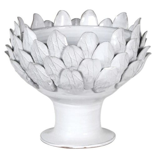Misa ozdobna Artichoke Off White 30 cm średnicy misa karczoch biel terakota 