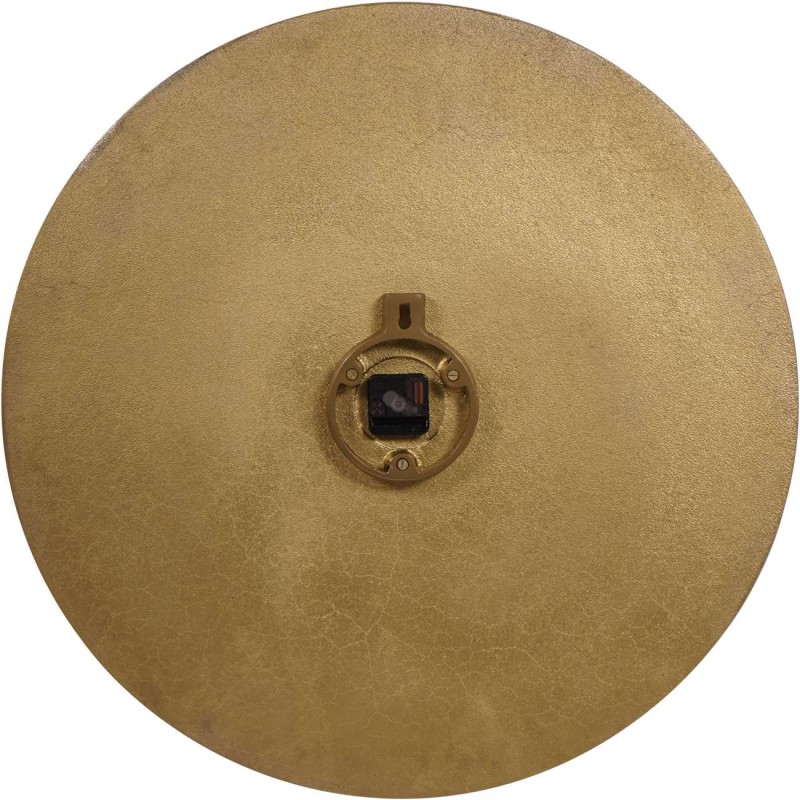 Duży złoty zegar ścienny Lyall złoty metalowy 73 cm teksturowany