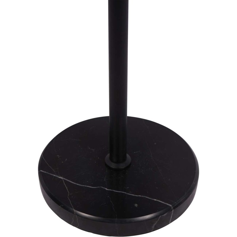 Czarna lampa stołowa Black Mesh 50 cm marmurowa podstawa metalowy klosz