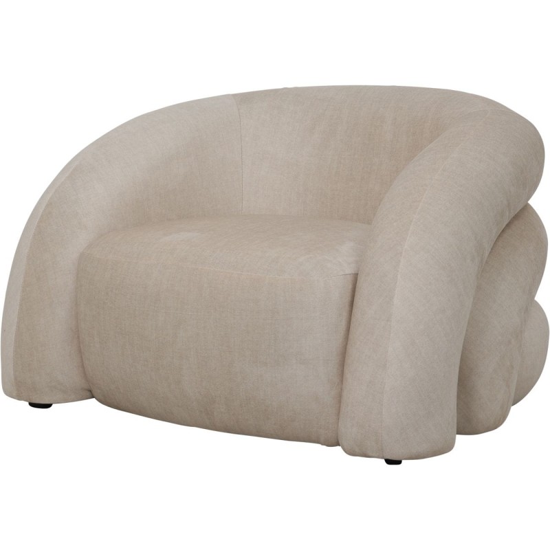 Przytulny fotel Belgrave Cream designerski fotel kremowy do salonu