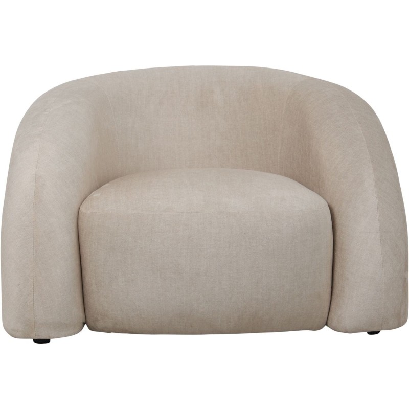 Przytulny fotel Belgrave Cream designerski fotel kremowy do salonu