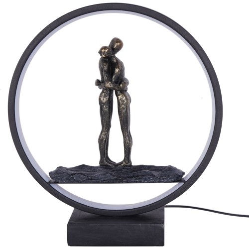 Rzeźba Couple LED USB 33,5 cm para zakochani podświetlana rzeźba do salonu  