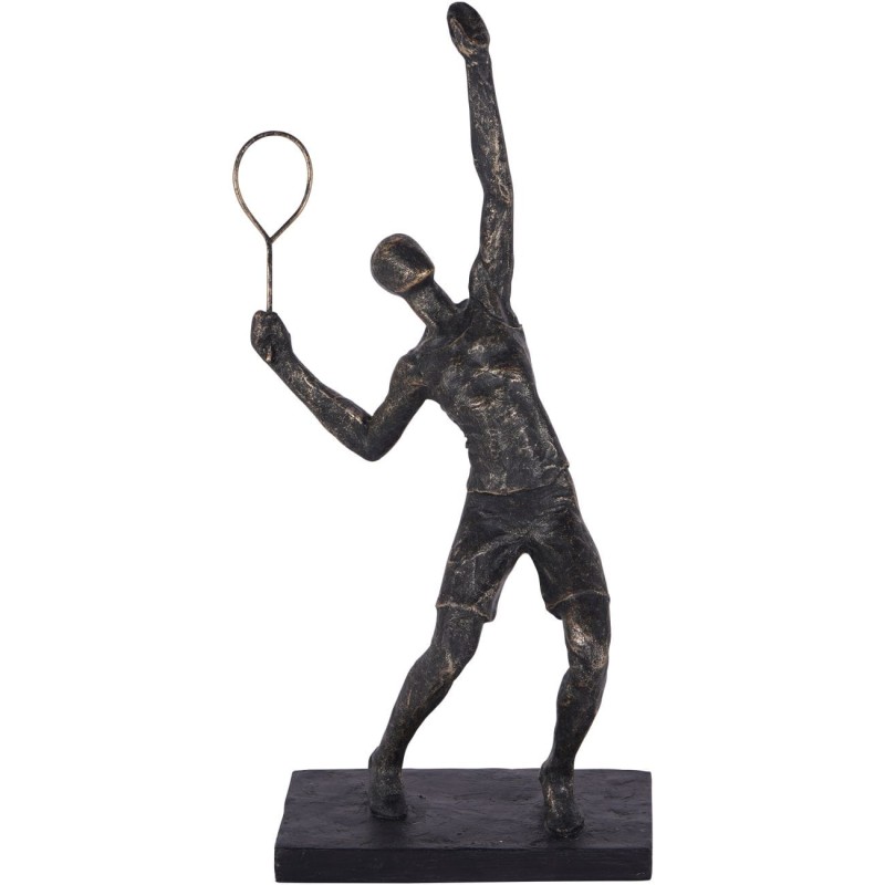 Rzeźba Chiswick Sport tenis 38 cm antyczny brąz poliresin figurka dekoracyjna tenisista