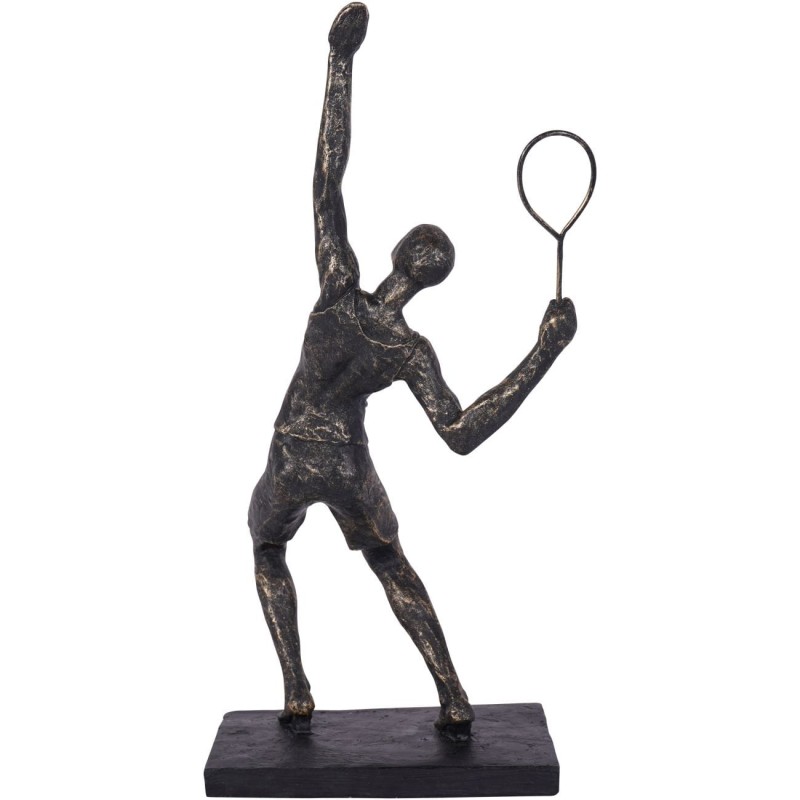 Rzeźba Chiswick Sport tenis 38 cm antyczny brąz poliresin figurka dekoracyjna tenisista