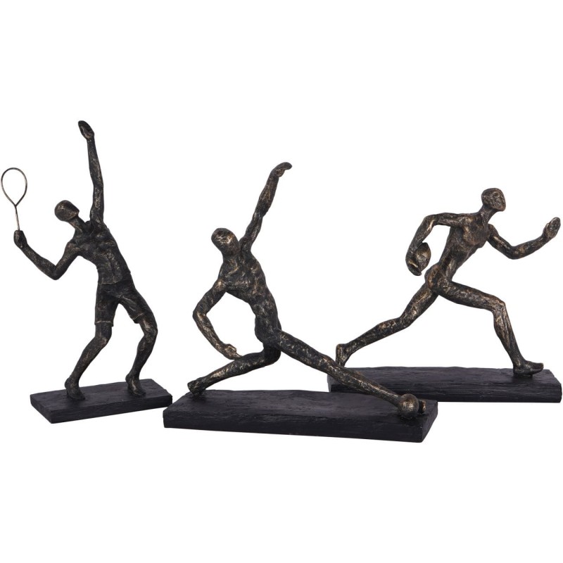 Rzeźba Chiswick Sport tenis 38 cm antyczny brąz poliresin figurka dekoracyjna tenisista