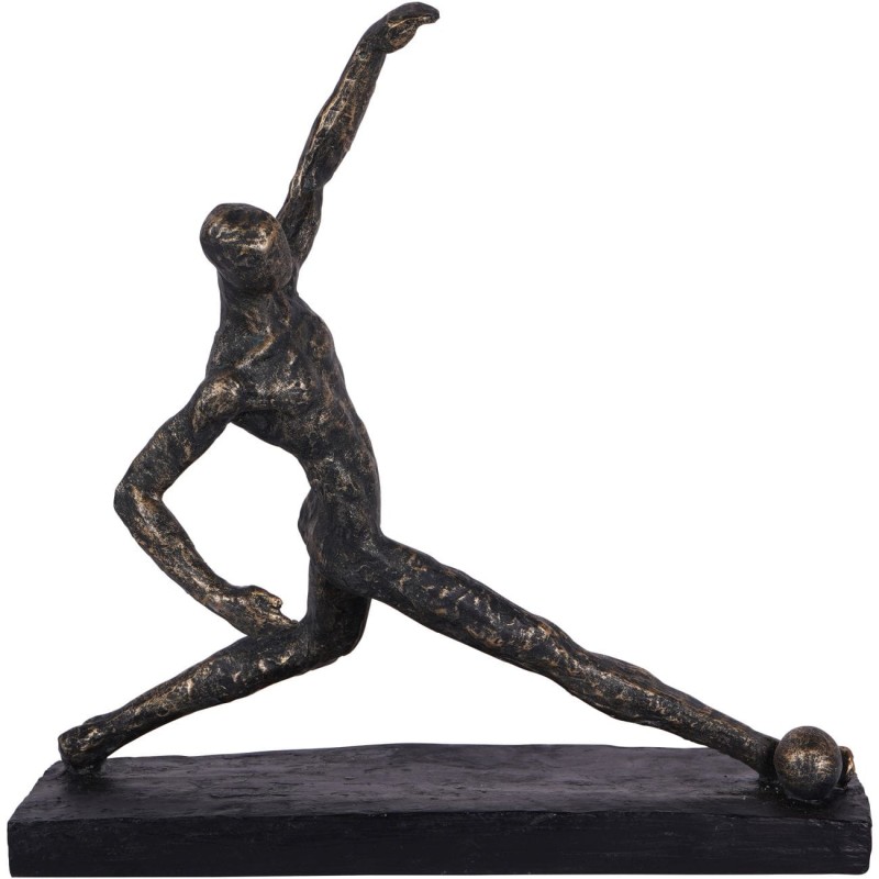 Rzeźba Chiswick Sport Football 34 cm antyczny brąz poliresin figurka dekoracyjna piłkarz