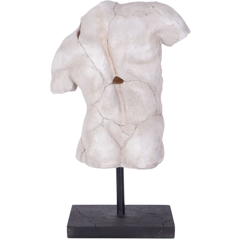 Rzeźba Torso Male na podstawie 62 cm poliresin biel i czerń