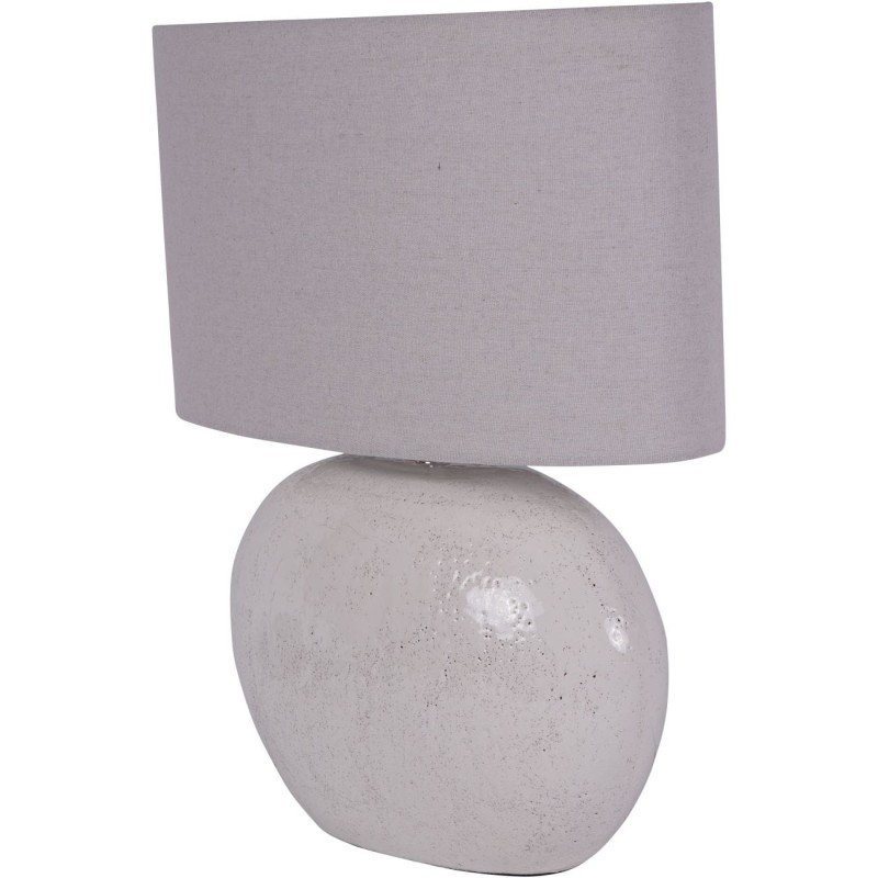 Owalna lampa stołowa na komodę