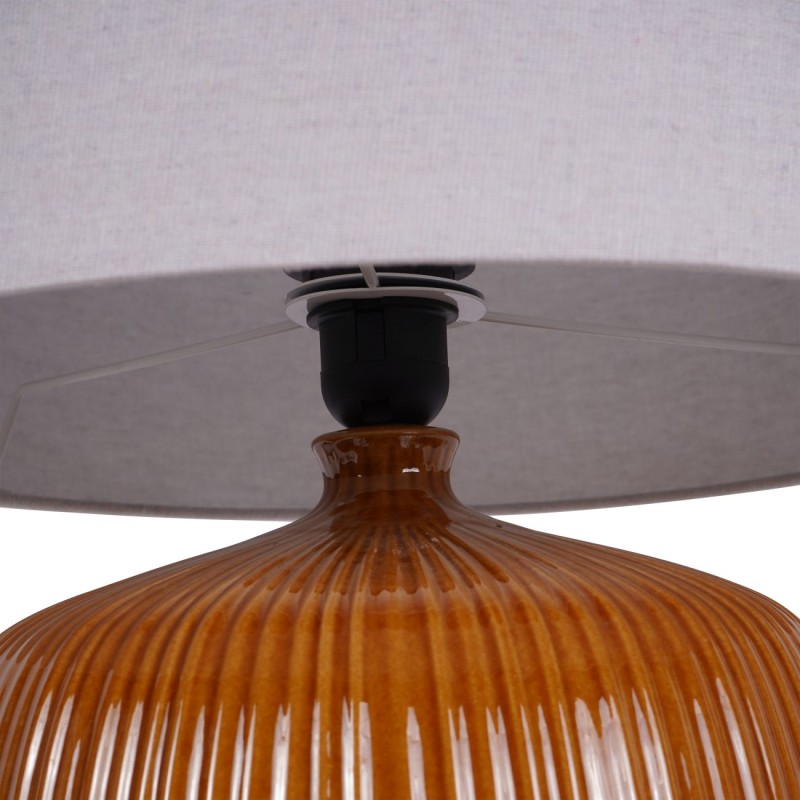 Lampa stołowa Ceramic Burst 51,5 cm pomarańczowa lampa z abażurem