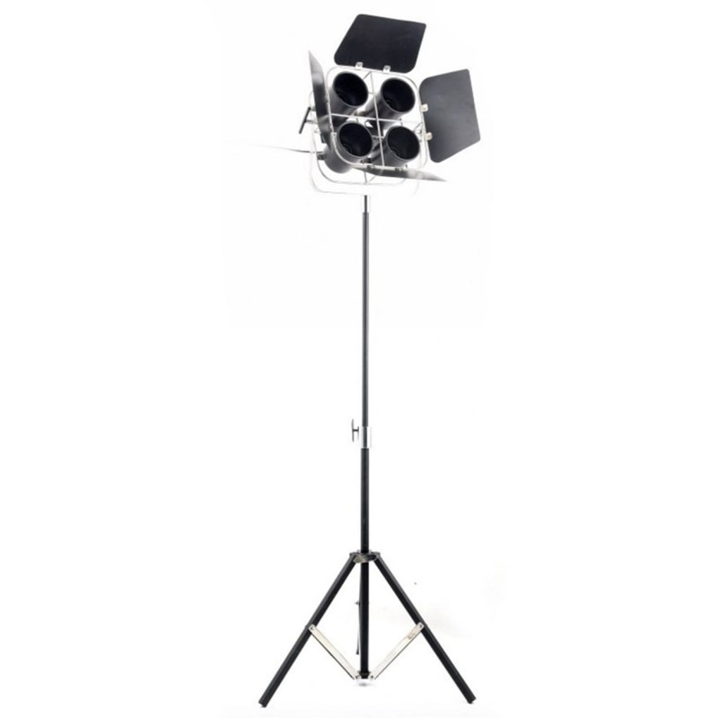 Czarna lampa stojąca Reflector Black 84 cm lampa trójnóg