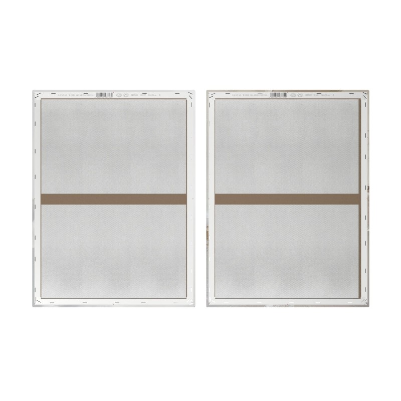 Nowoczesny obraz dwa panele Abstract Beige 50x70 cm biel i beż