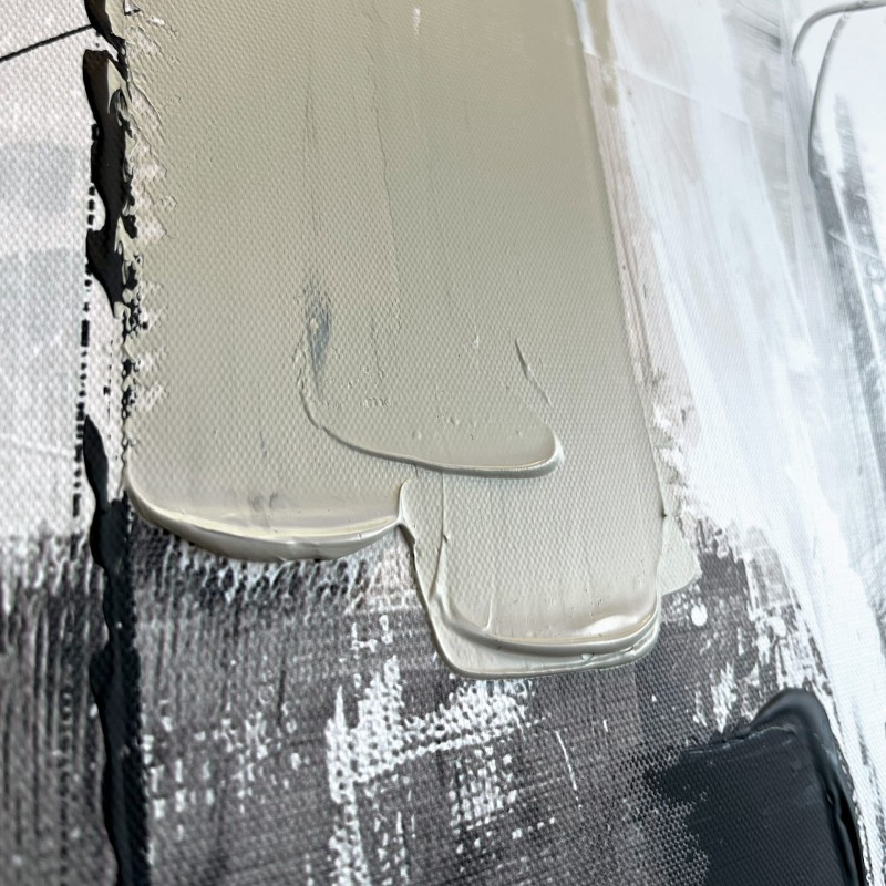 Nowoczesny obraz dwa panele Abstract Beige 50x70 cm biel i beż