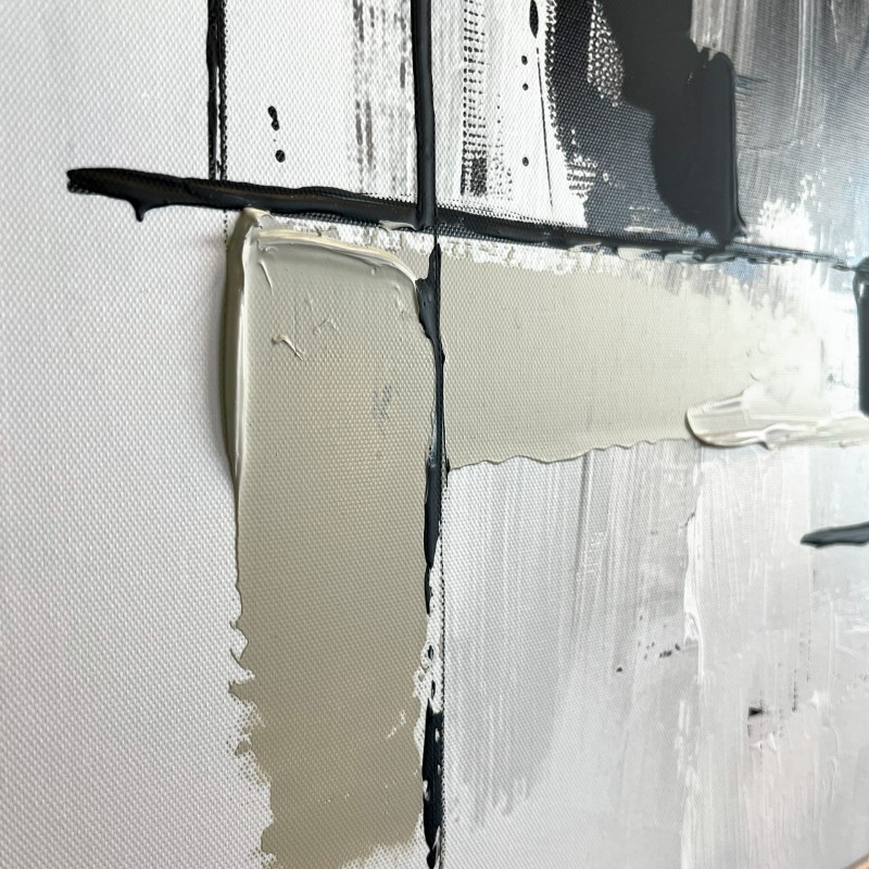 Nowoczesny obraz dwa panele Abstract Beige 50x70 cm biel i beż