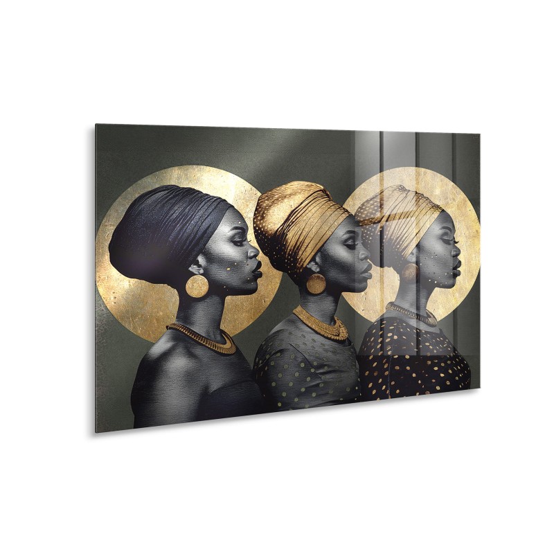 Obraz glasspik Culture obraz za szkłem 70x100 cm metaliczny efekt