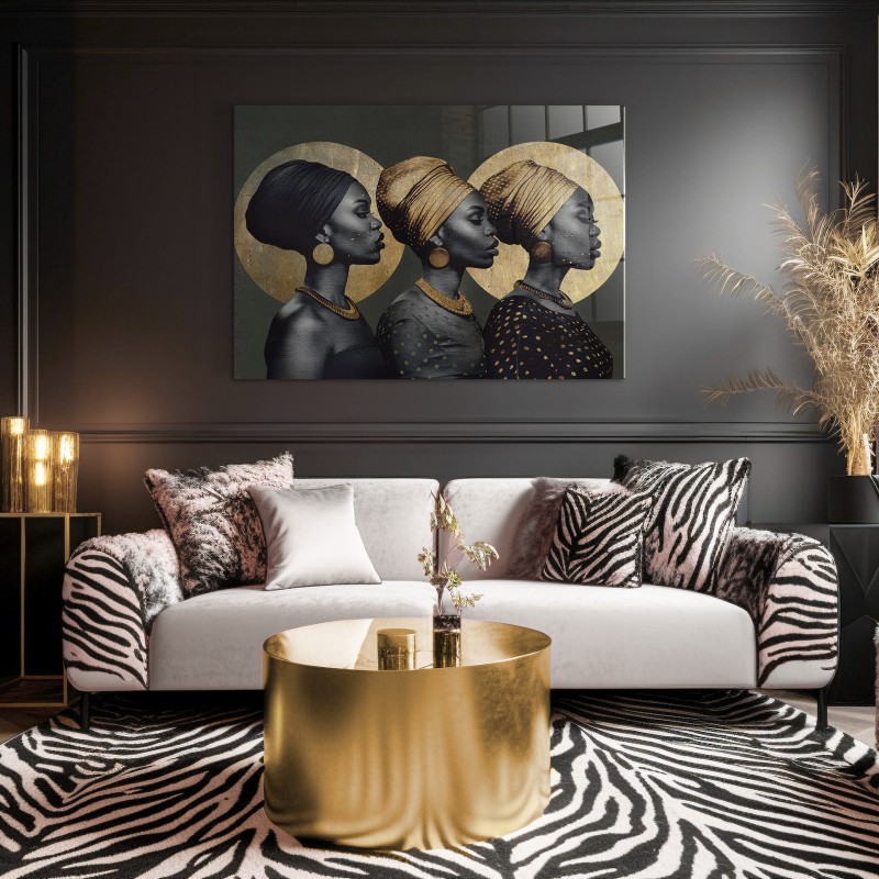 Obraz glasspik Culture obraz za szkłem 70x100 cm metaliczny efekt