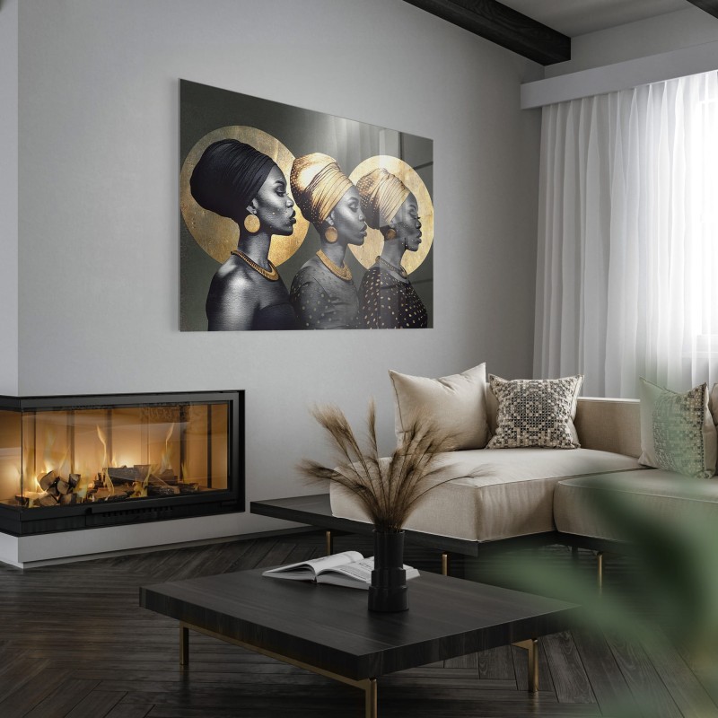 Obraz glasspik Culture obraz za szkłem 70x100 cm metaliczny efekt