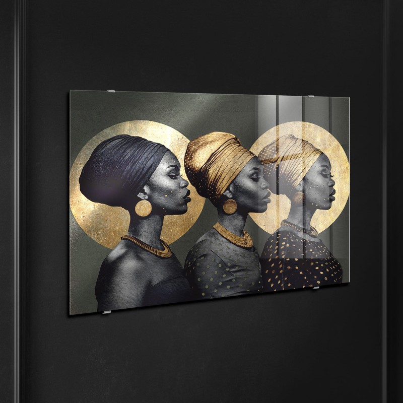 Obraz glasspik Culture obraz za szkłem 70x100 cm metaliczny efekt