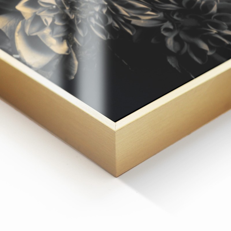 Obraz glasspik Golden Hour obraz za szkłem złota rama 80x120 cm