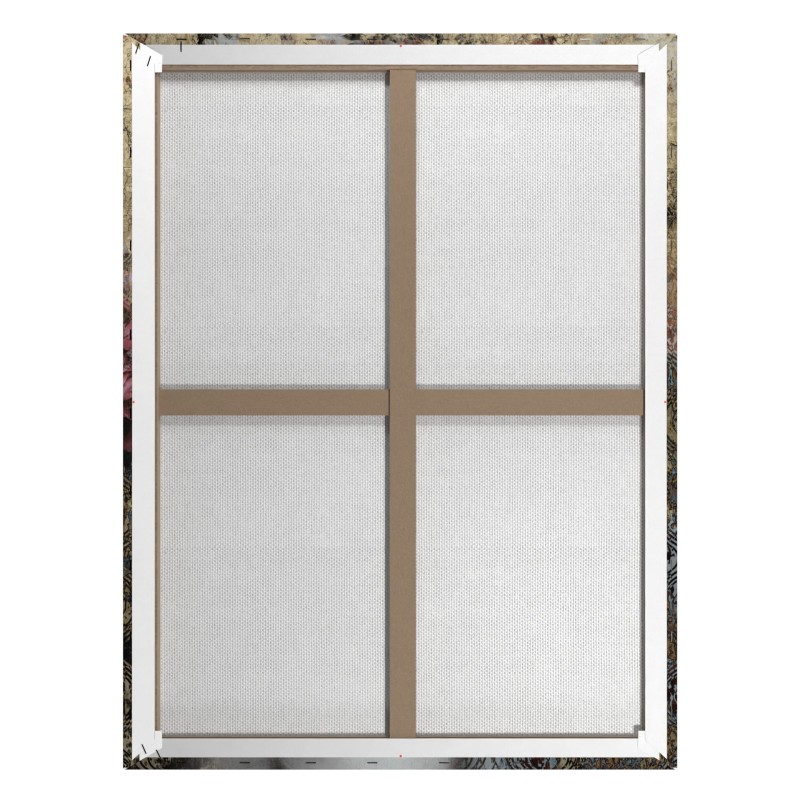 Obraz na płótnie Flower Gold obraz ręcznie malowany 70x100 cm