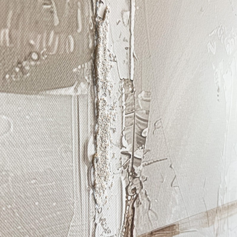 Nowoczesny obraz dwa panele Lyall 50x70 cm biel złoto