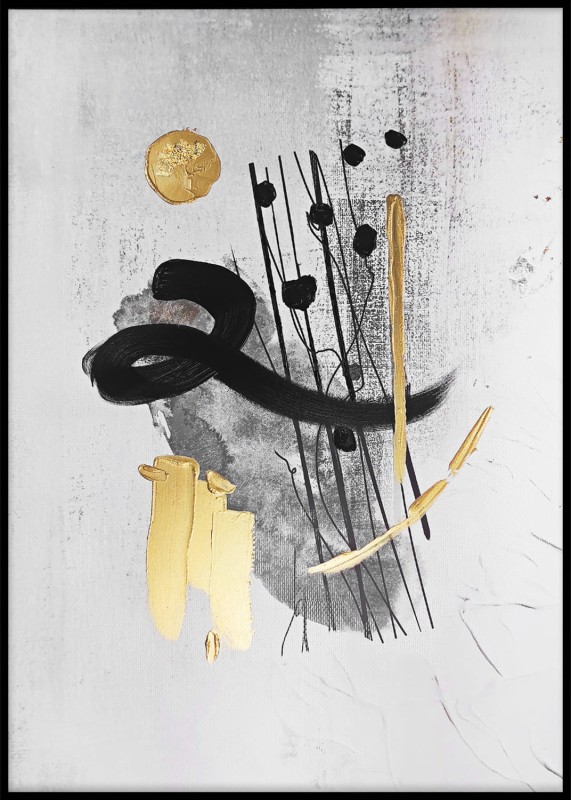 Obraz na płótnie Imagination II obraz ręcznie malowany 70x100 cm abstrakcja