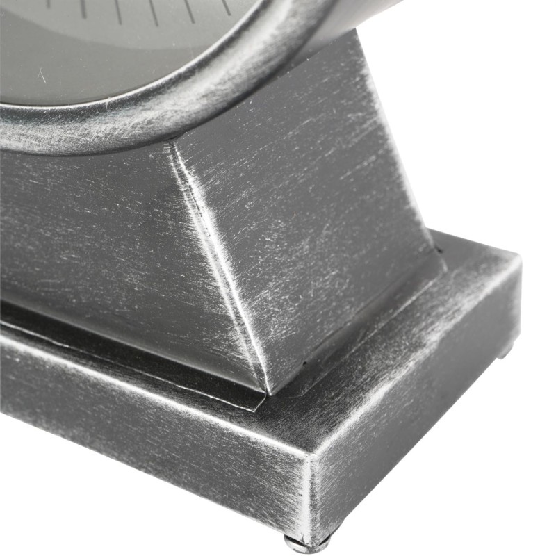 Zegar stojący Ennismore 32 cm srebro czerń ruchomy mechanizm