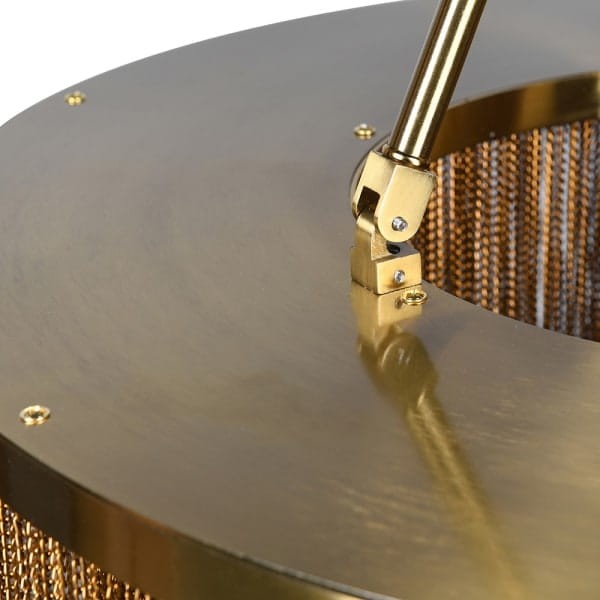 Żyrandol Unique Gold 60 cm złote łańcuszki duża lampa dekoracyjna