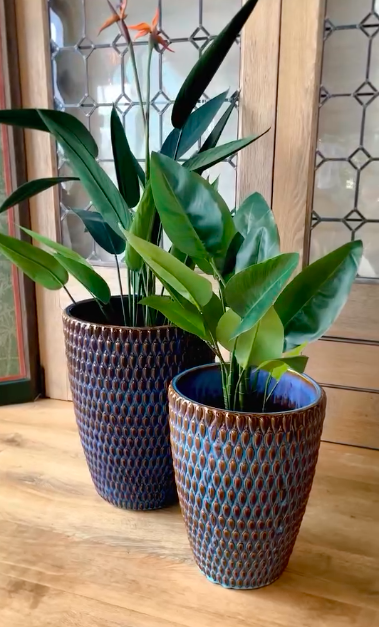 Donica ceramiczna Boscobel Blue M 44 cm donica do salonu