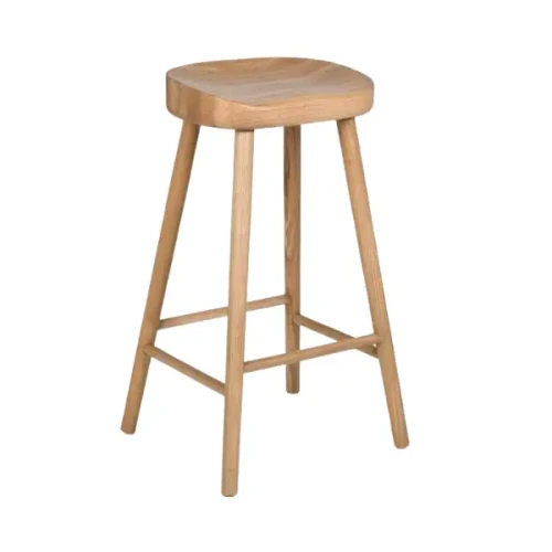Hoker do wyspy Farmhouse Oak 71 cm drewno dębu naturalny kolor 