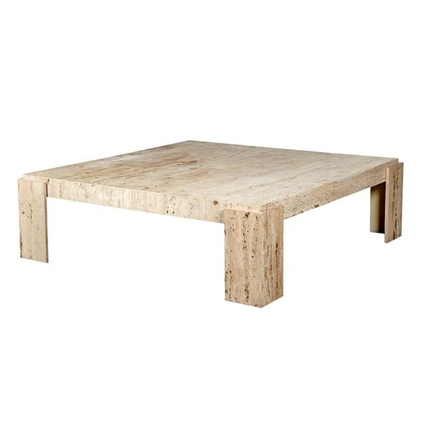 Stolik kawowy trawertyn 120 cm marmurowy stolik do salonu