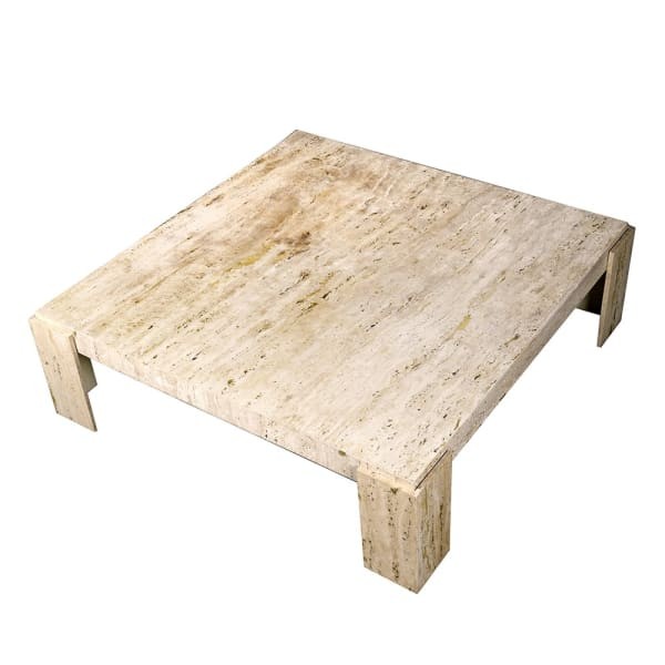 Stolik kawowy Travertine  120 cm marmurowy stolik do salonu