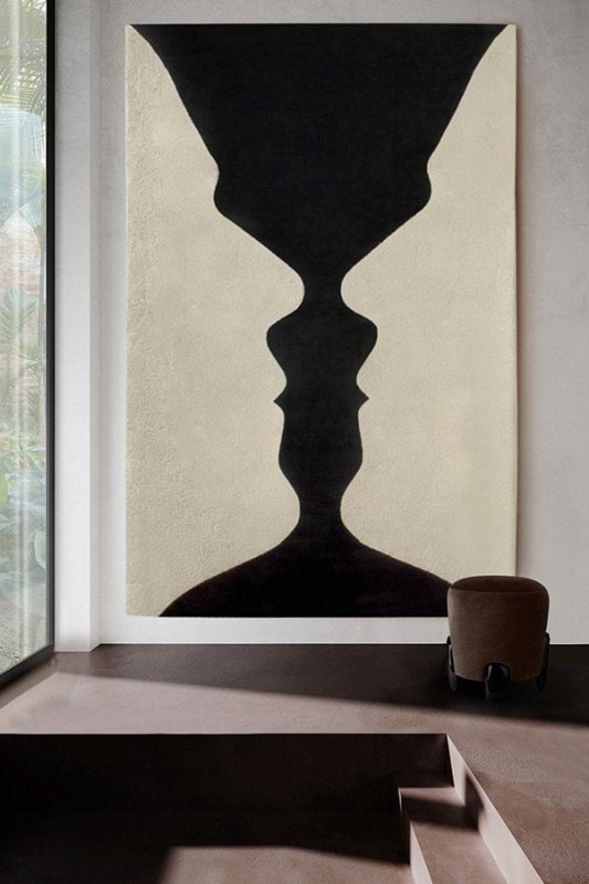 Dywan Vase 200x300 cm nowoczesny dywan ręcznie tkany wełna jedwab botaniczny