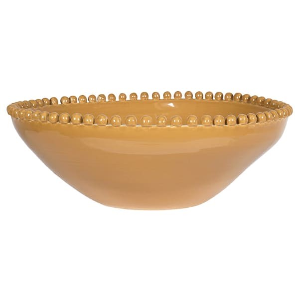 Misa Boscobel Yellow Bubble 42 cm średnicy dekoracyjna misa zdobione krawędzie