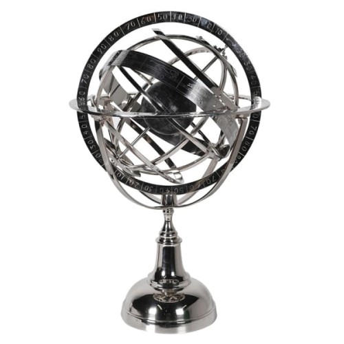 Kula armilarna/ sfera armilarna Kensington 75 cm srebro aluminium