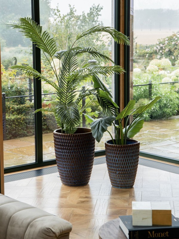 Donica ceramiczna Boscobel Blue M 44 cm donica do salonu