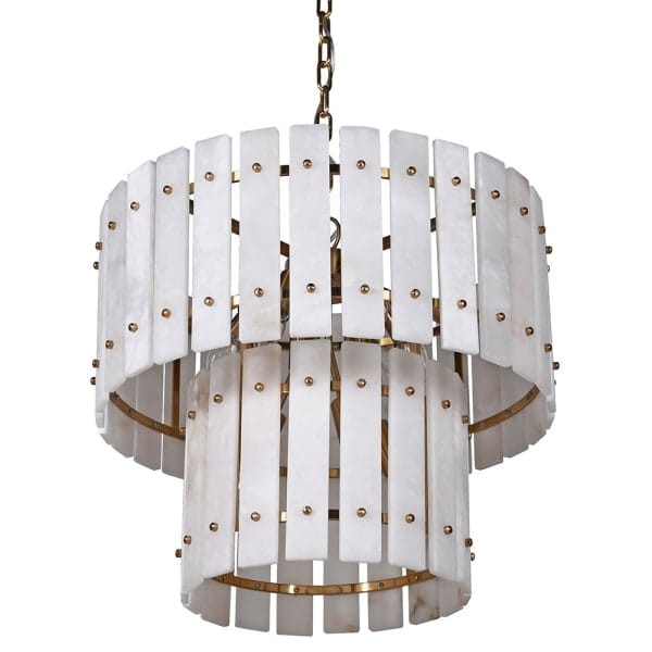 Żyrandol Boscobel Alabaster 50 cm z naturalnego alabastru