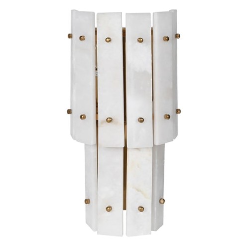 Lampa ścienna kinkiet Boscobel Alabaster 44 cm panele z naturalnego alabastru