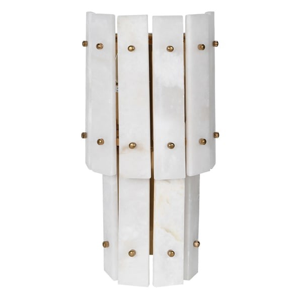 Lampa ścienna kinkiet Boscobel Alabaster 44 cm panele z naturalnego alabastru