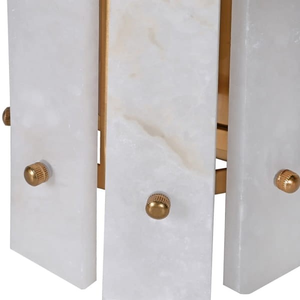 Lampa ścienna kinkiet Boscobel Alabaster 44 cm panele z naturalnego alabastru