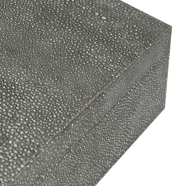 Komplet dwóch pudełek Telcon Grey szara sztuczna skóra złote detale