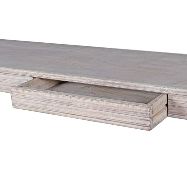 Konsola Imperium Round 236 cm drewniana konsola - akacja dwie szuflady