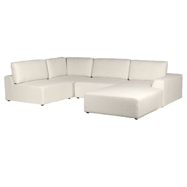 Pięcioelementowa sofa modułowa Cloud Bouclé do przestronnego salonu