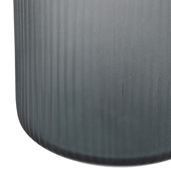 Szklana butelka karafka dekoracyjna Grey 41 cm szare szkło