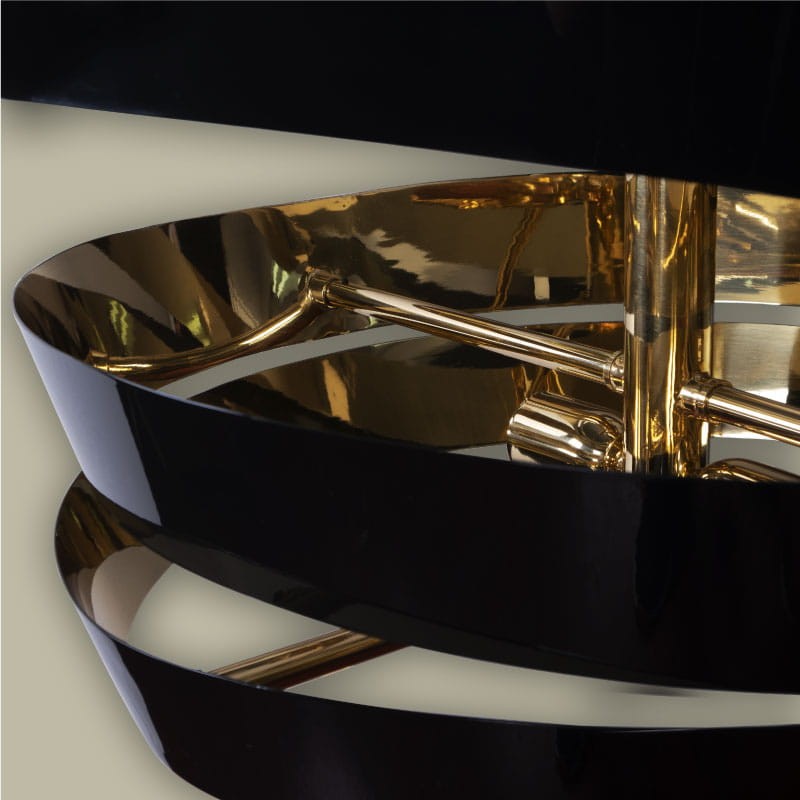 Luxury Bilbao Brass Pendant Lamp 100x154 cm - brass modern chandelier