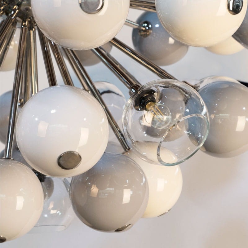 Lampa sufitowa Berries od Creativemary mosiądz i szklane kule