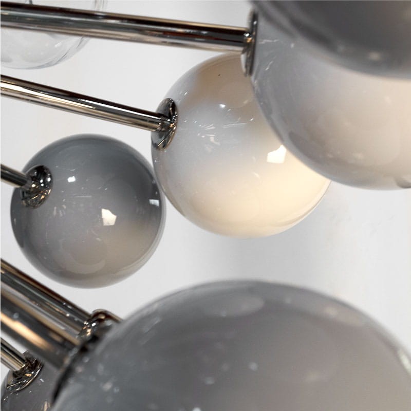 Lampa sufitowa Berries od Creativemary mosiądz i szklane kule