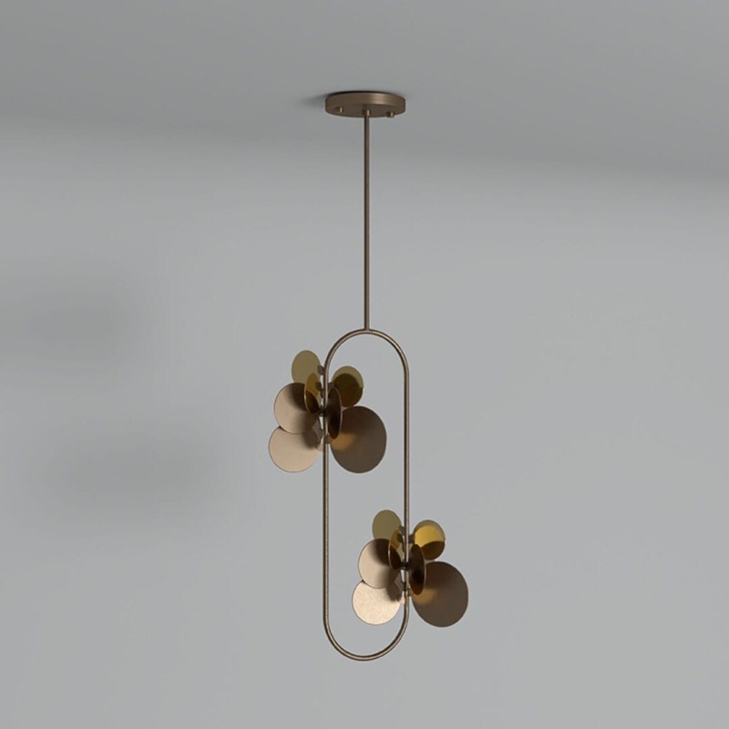 Lampa sufitowa Hera Nature od Creativemary 200 cm mosiądz