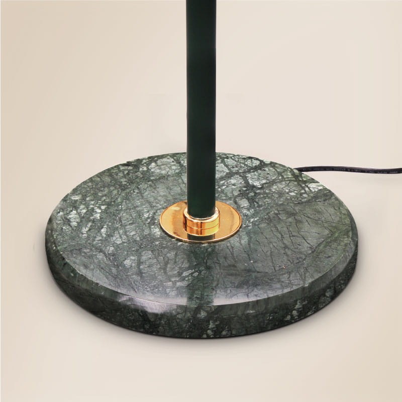 Lampa podłogowa Brompton 160 cm mosiądz podstawa marmur